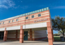 Exterior of an elementary school building.