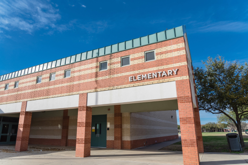 Exterior of an elementary school building.