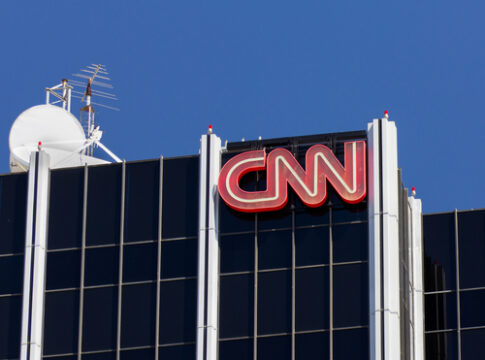 CNN logo on a building.