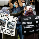 Tucker Carlson’s STUNNING Take Rocks Israel Debate… Protesters holding signs at a rally