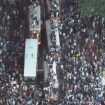Buses Torched After Knicks Triumph Fans crowd NYC streets after Knicks win Championship