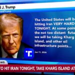 Trump Says US Will Hit Iran 'Very Hard' Tonight