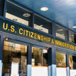 US Citizenship and Immigration Services building entrance