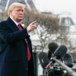 Trump Arrives At The G7 With A Very Different Agenda Than America’s Allies A man in a suit gesturing while speaking at a press conference outside the White House