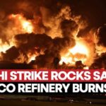 A Major Oil Refinery Comes Under Drone Attack Saudi Aramco Facility Under Attack: Yemen Missiles Target Oil Hub As Red Sea Crisis Explodes | Watch