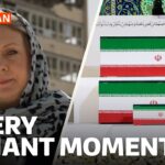 We report from Iran as huge state funeral for Ali Khamenei gets underway