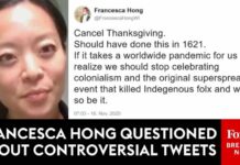 Holiday Whiplash Upends Governor Race 'Do You Still Believe That Thanksgiving Should Be Canceled?': Francesca Hong Grilled On Past Tweets