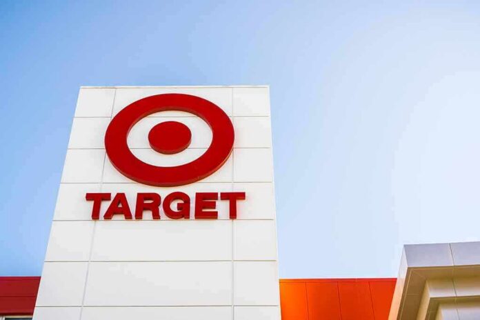 Target store exterior sign with red bullseye logo