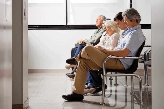 people sitting in a waiting room