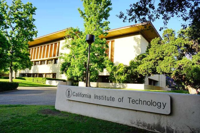 shutterstock_1275438865 California Institute of Technology campus building with trees