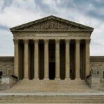 Outrage Building: Demolition Threat Over Naming Supreme Court building with grand columns and steps