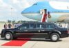 A Strategic Partnership Is Getting Stronger Presidential limousine beside a large blue-and-white jet on a runway