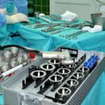 Time-Out Failed – Patient Lost Both Legs Surgical instruments and implants on a covered operating table