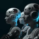 Robot Accused of Harassing 16-Year-Old Girl row of humanoid robots with mechanical heads in profile