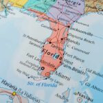 Map of Florida and surrounding regions